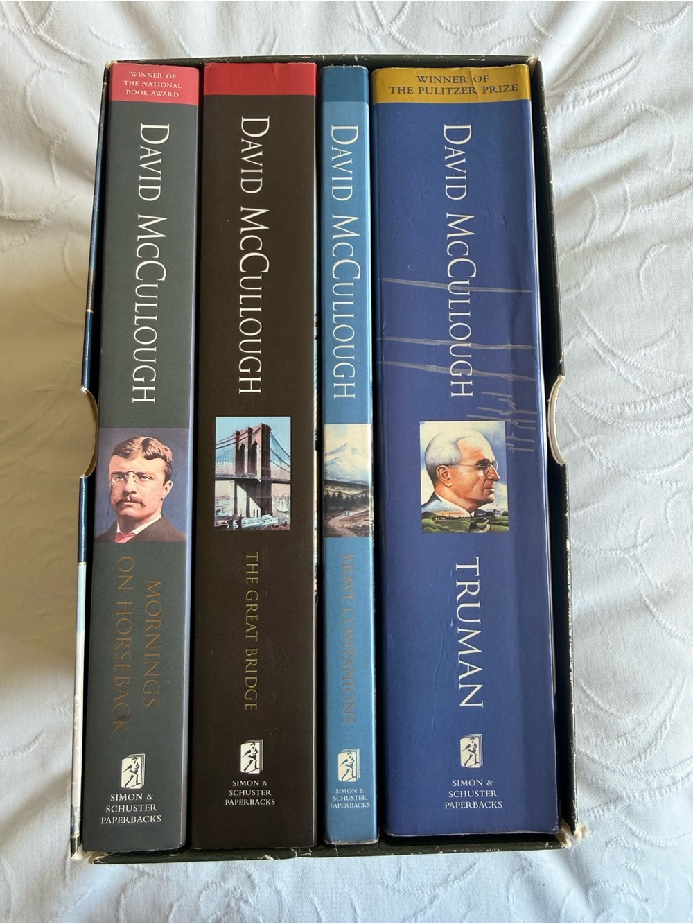 David McCullough 4 Book Boxed Set Truman Mornings on Horseback